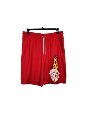 Akoo Fox Sweat Shorts Men's Size M  Medium Red Dunk Master NWT 10